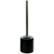 Toilet Brush Holder, Steel, Free Standing, Black, Round, Resin